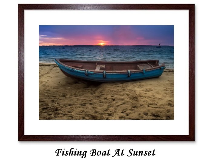 Fishing Boat At Sunset